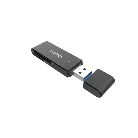 ⁨UNITEK Y-9327A card reader USB 3.2 Gen 1 (3.1 Gen 1) Type-A Black⁩ at Wasserman.eu