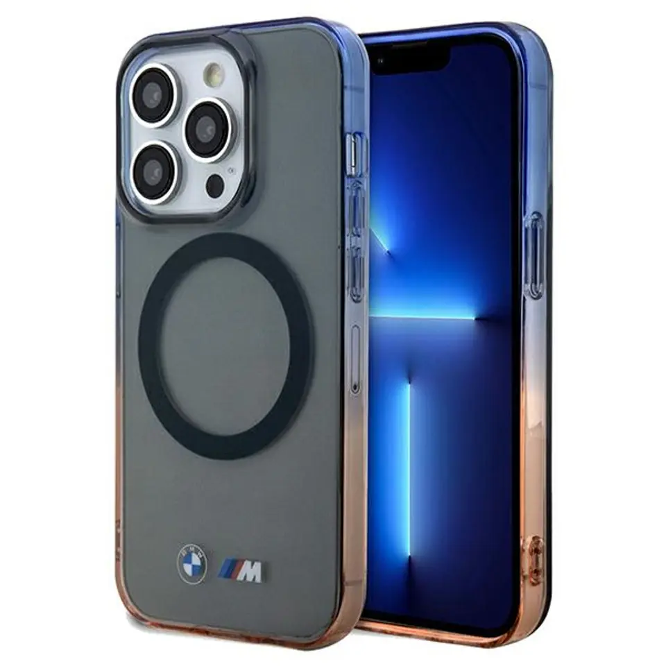 ⁨BMW BMHMP15XHTGE iPhone 15 Pro Max 6.7"  szary/grey hardcase Gradient Bumper MagSafe⁩ w sklepie Wasserman.eu