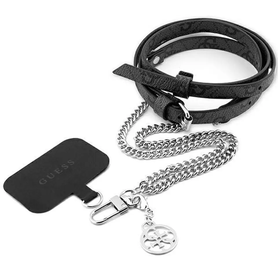 ⁨Guess GUOUC4MG4EK Universal CBDY strap czarny/black 4G Chain⁩ w sklepie Wasserman.eu