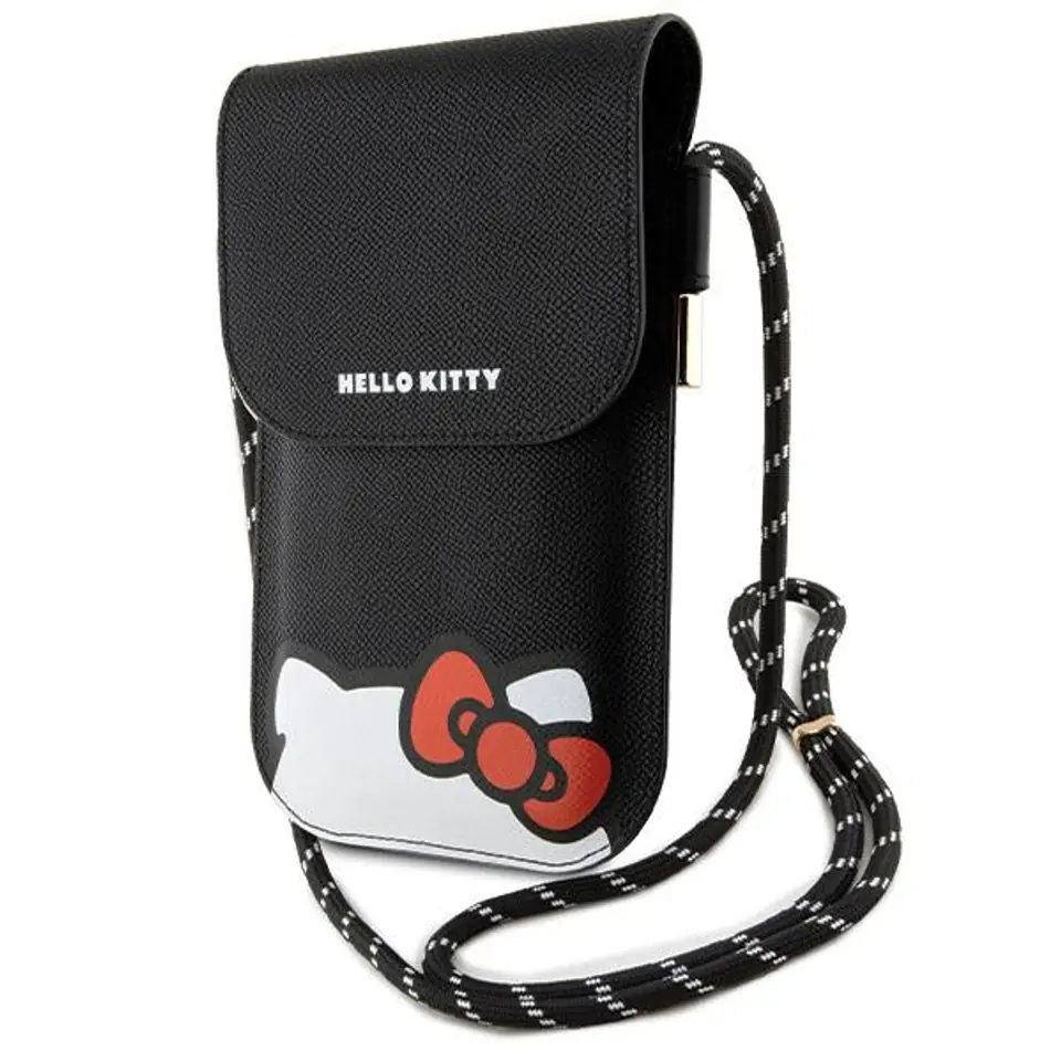 ⁨Hello Kitty Torebka HKOWBPSCKEK czarny/black Leather Hiding Kitty Cord⁩ w sklepie Wasserman.eu