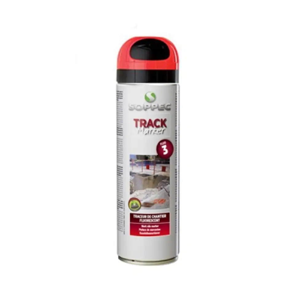 ⁨SOPPEC GEODETIC SPRAY TRACK MARKER RED 500ML⁩ at Wasserman.eu