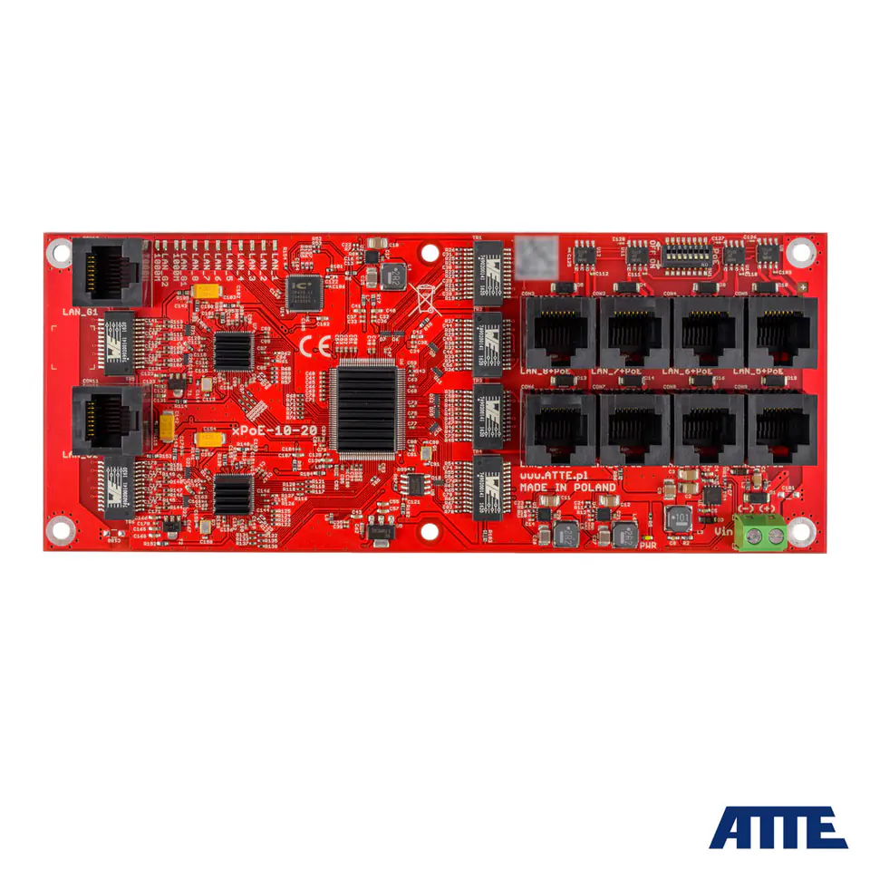 ⁨SWITCH 10-PORTOWY POE ATTE xPoE-10-20A-OF⁩ w sklepie Wasserman.eu