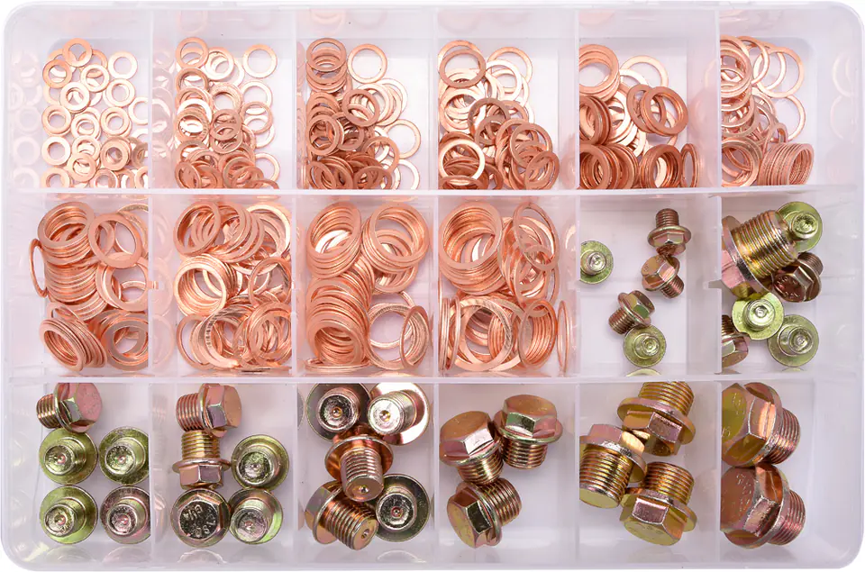 ⁨OIL WASHERS AND DRAIN PLUGS 534 PCS⁩ at Wasserman.eu