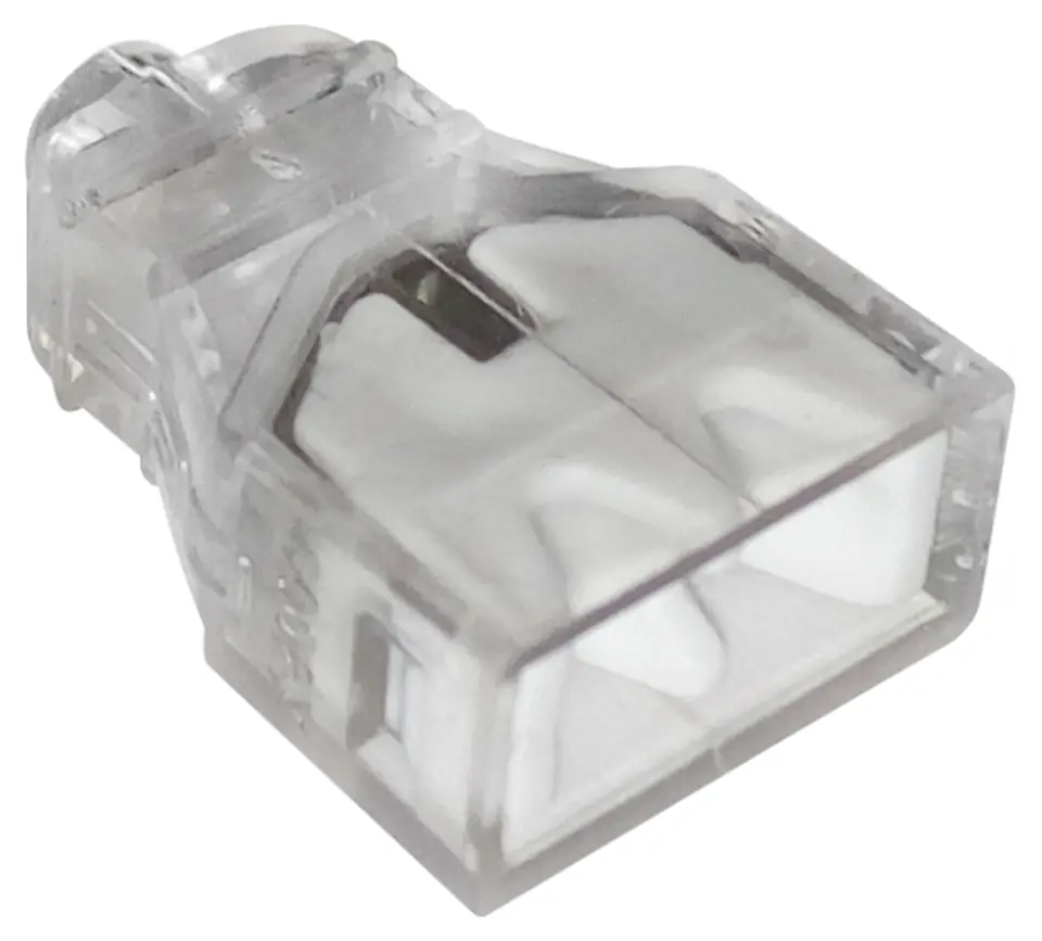 ⁨QUICK CONNECTOR 2*0,5-2,5MM2 TRANSPARENT/WHITE 10 PIECES⁩ at Wasserman.eu