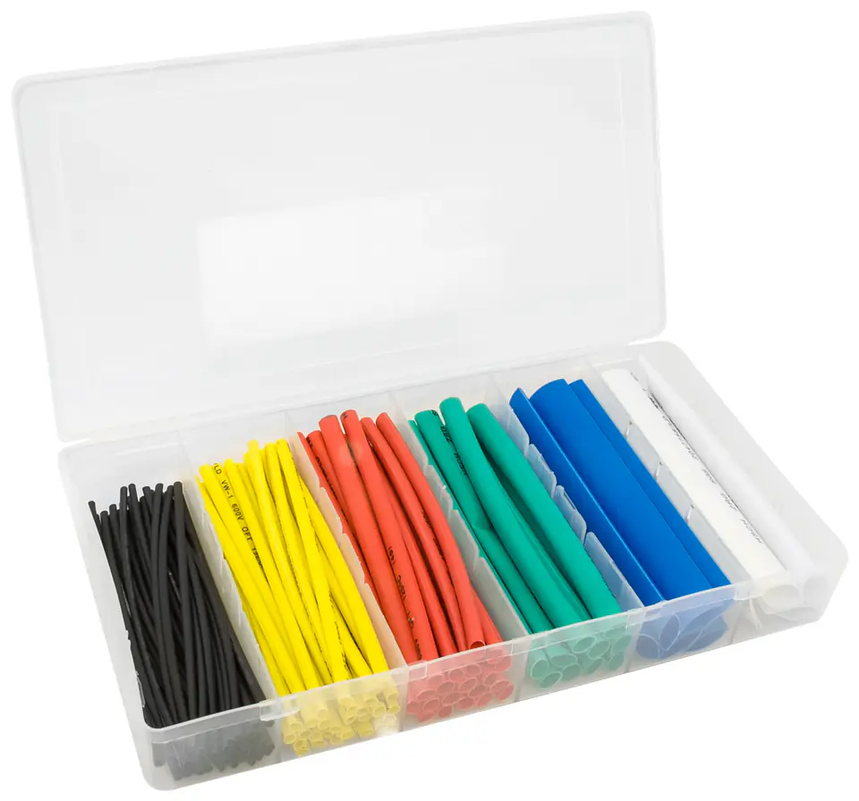 ⁨HEAT SHRINK TUBE SET 100PCS COLOR MIX⁩ at Wasserman.eu