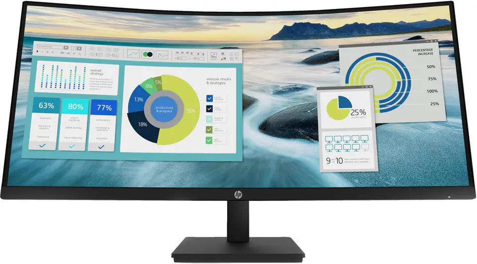 ⁨HP P34hc G4 computer monitor⁩ w sklepie Wasserman.eu