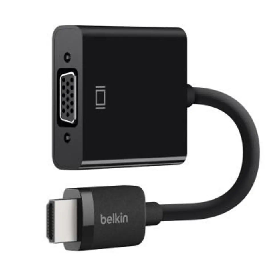 ⁨Belkin HDMI/VGA Adapter black w.⁩ w sklepie Wasserman.eu