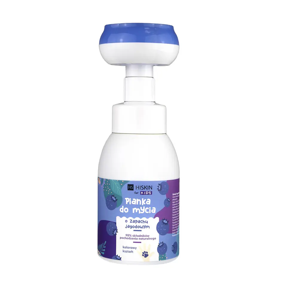 ⁨HiSkin Kids Hand and Body Wash Foam Blueberry 300ml⁩ at Wasserman.eu