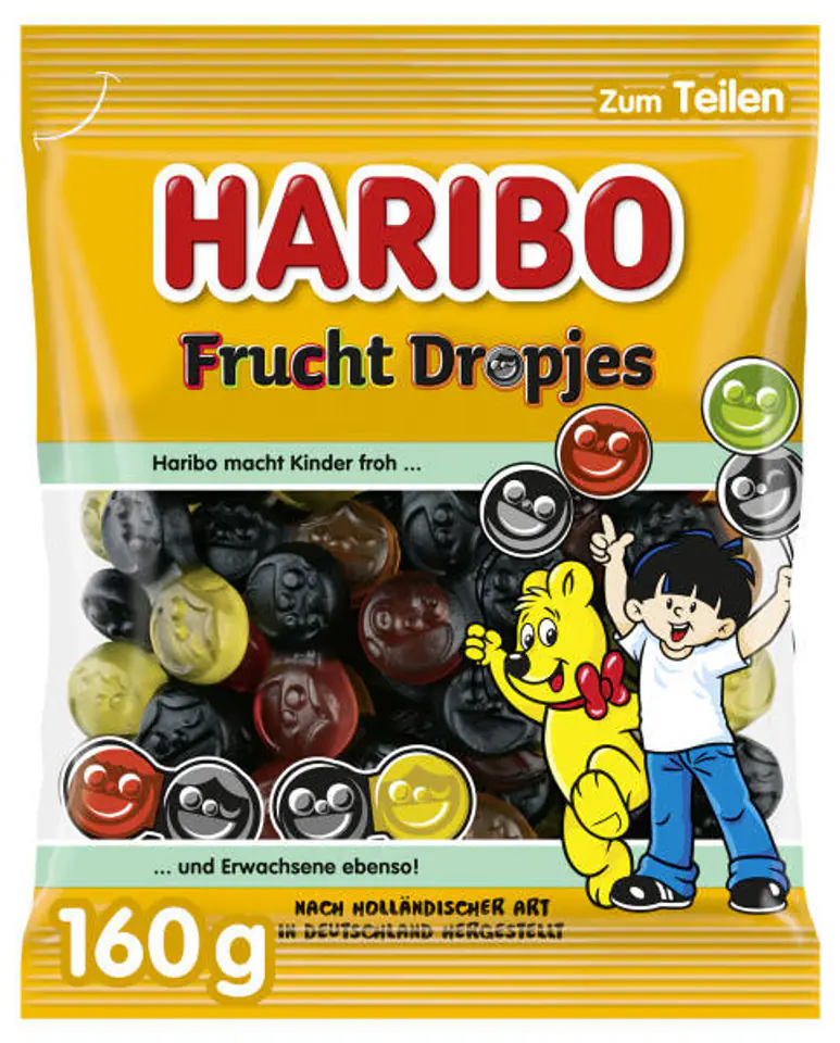⁨Haribo Frucht Dropjes 160 g⁩ w sklepie Wasserman.eu