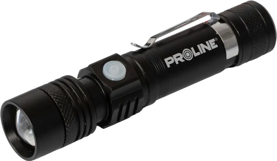 LATARKA ALU. USB-C, 300 LM, ZOOM, 3 TRYBY ŚWIECENIA, PROLINE w sklepie Wasserman.eu