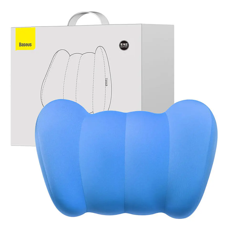Jedwabna lędźwiowa poduszka samochodowa Baseus ComfortRide Series (niebieski) w sklepie Wasserman.eu