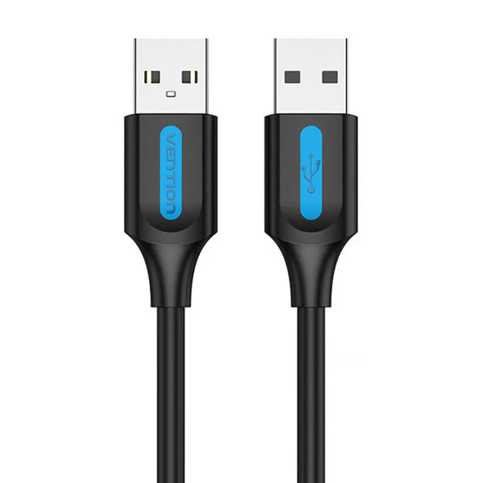 ⁨Kabel USB 2.0 Vention COJBD 2A 0,5m czarny PVC⁩ w sklepie Wasserman.eu