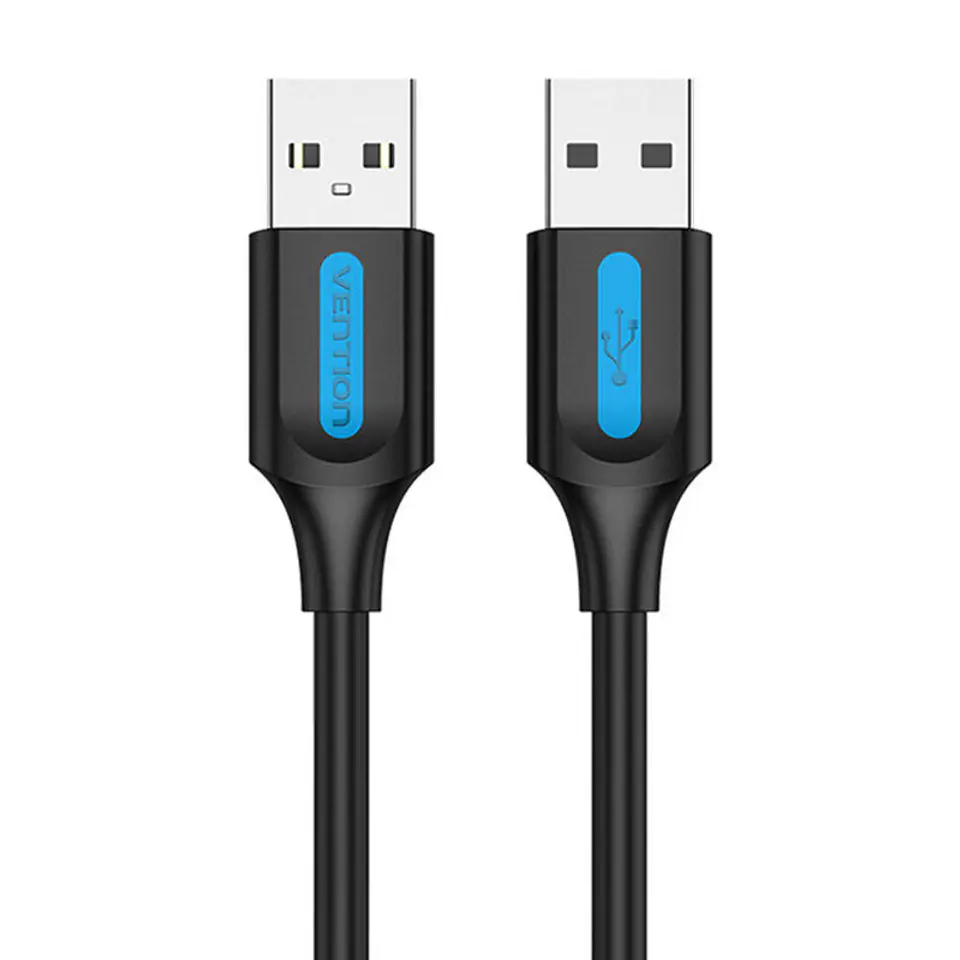 ⁨Kabel USB 2.0 Vention COJBF  2A 1m czarny PVC⁩ w sklepie Wasserman.eu