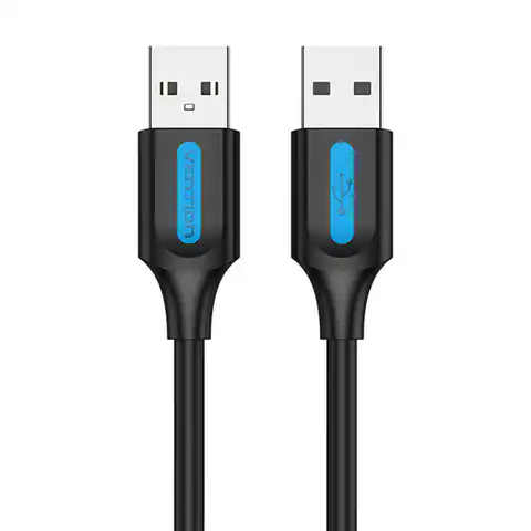 ⁨Kabel USB 2.0 Vention COJBH 2A 2m czarny PVC⁩ w sklepie Wasserman.eu