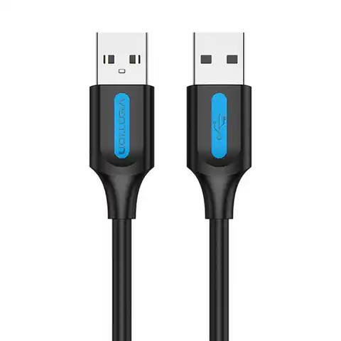⁨Kabel USB 2.0 Vention COJBI 2A 3m Czarny PVC⁩ w sklepie Wasserman.eu