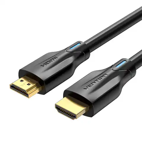 ⁨Kabel HDMI 2.1 Vention AANBH, 2m, 8K 60Hz/ 4K 120Hz (czarny)⁩ w sklepie Wasserman.eu