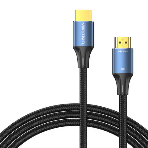 ⁨Kabel HDMI 2.1 Vention ALGLH , 2m, 8K 60Hz/ 4K 120Hz (Niebieski)⁩ w sklepie Wasserman.eu