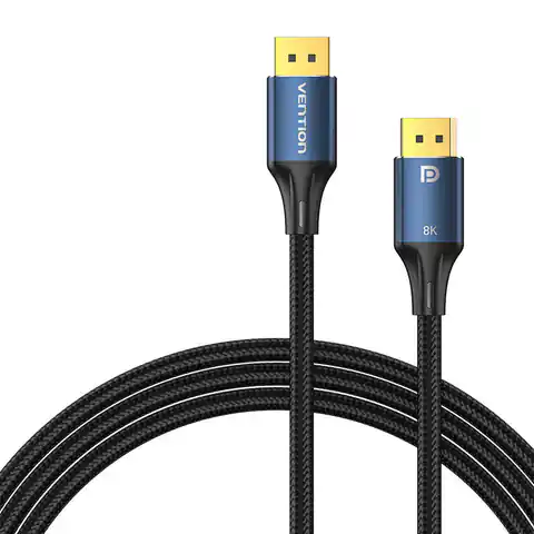 ⁨Kabel DisplayPort 1.4 Vention HCELG 1,5m, 8K 60Hz/ 4K 120Hz, niebieski⁩ w sklepie Wasserman.eu