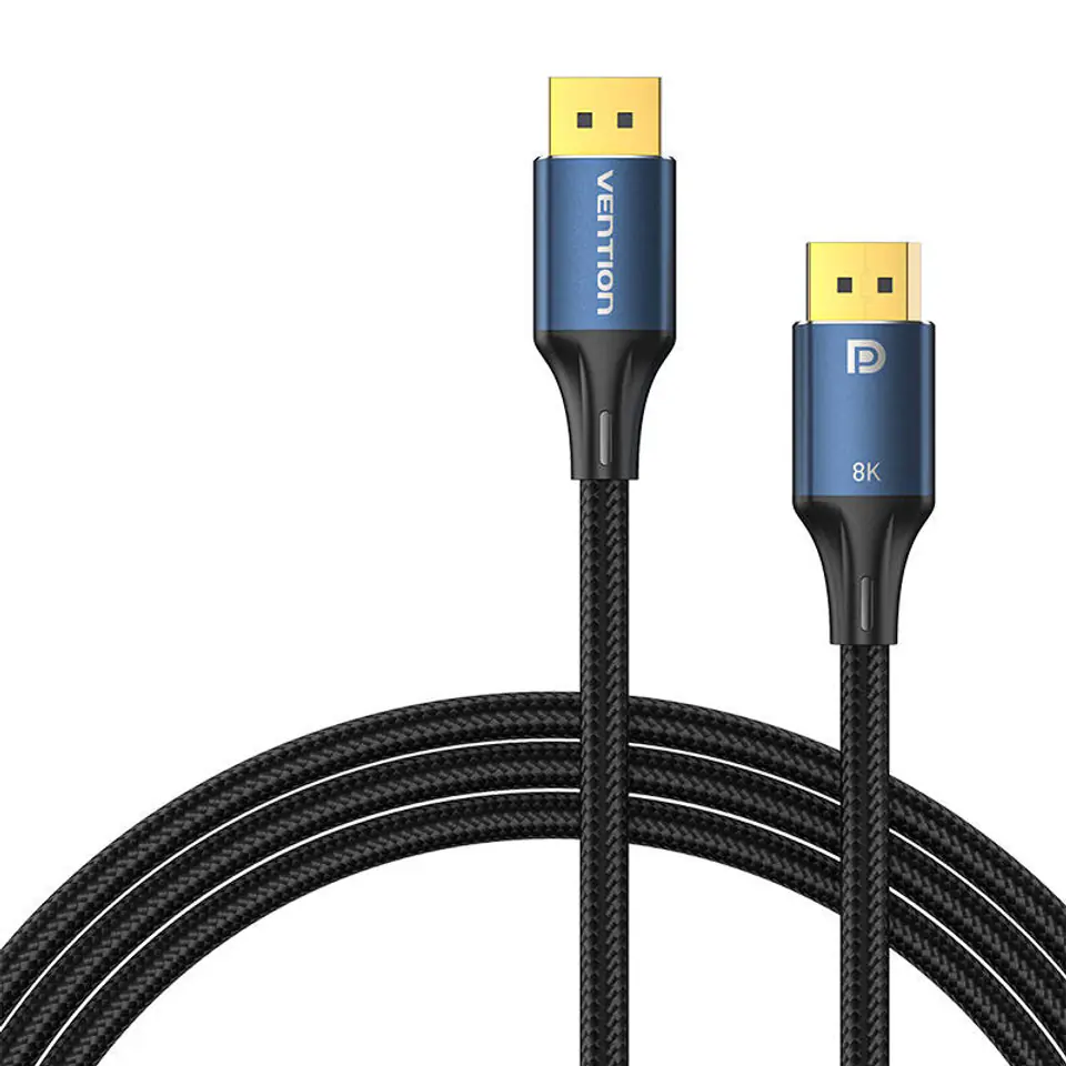⁨Kabel DisplayPort 1.4 Vention HCELJ 5m, 8K 60Hz/ 4K 120Hz, niebieski⁩ w sklepie Wasserman.eu