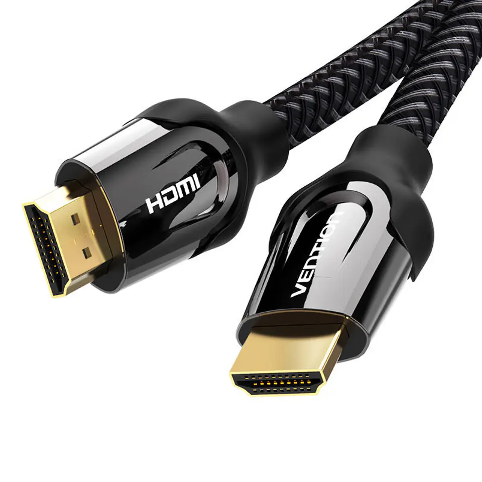 ⁨Kabel HDMI 2.0 Vention VAA-B05-B100 1m 4K 60Hz (Czarny)⁩ w sklepie Wasserman.eu