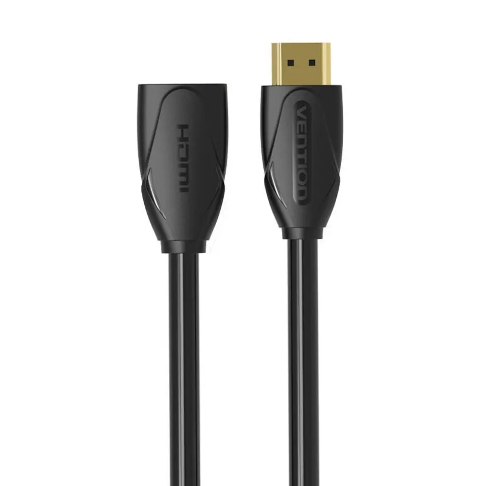 ⁨Przedłużacz HDMI Vention VAA-B06-B100 1m 4K 30Hz (Czarny)⁩ w sklepie Wasserman.eu