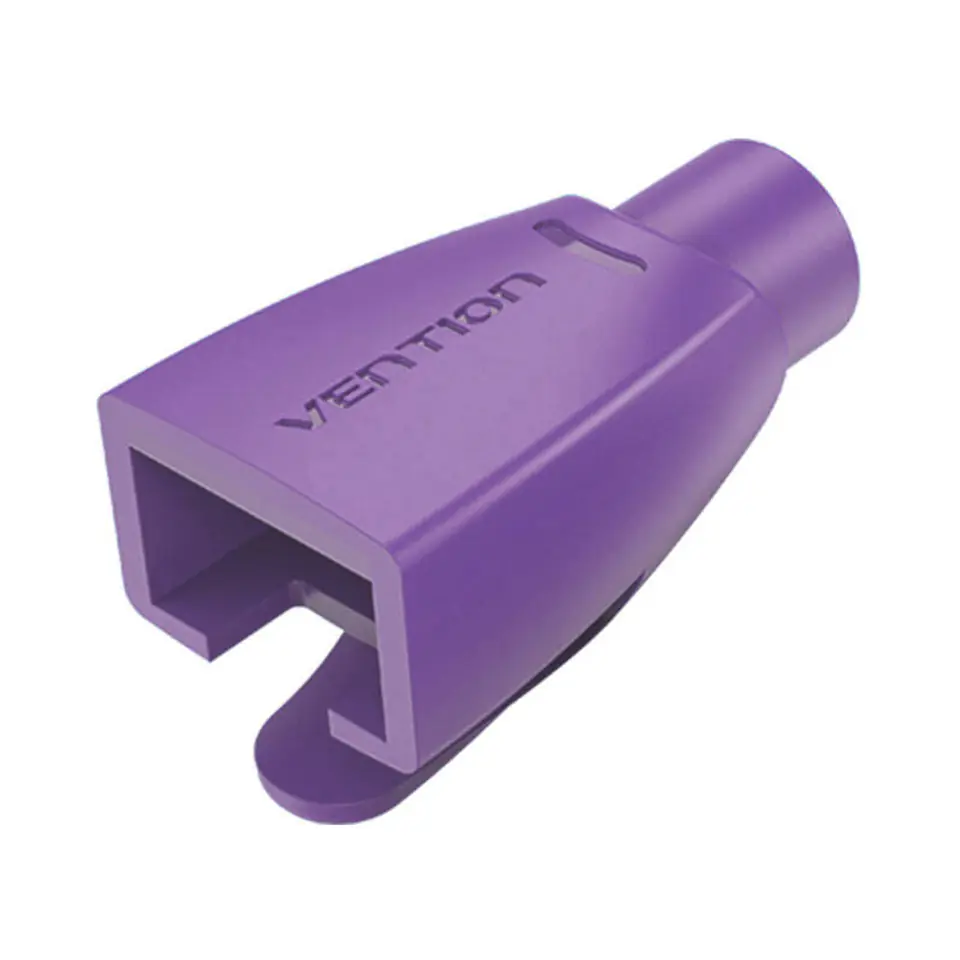 ⁨Osłona wtyku kabla RJ45 Vention IODV0-50 Opakowanie 50 szt. Fioletowa PVC⁩ w sklepie Wasserman.eu