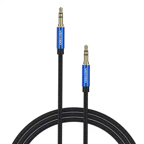 ⁨Kabel audio 3.5mm mini jack Vention BAWLG 1,5m niebieski⁩ w sklepie Wasserman.eu