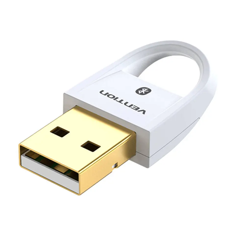 ⁨Adapter USB Bluetooth 5.0 Vention CDSW0 (biały)⁩ w sklepie Wasserman.eu