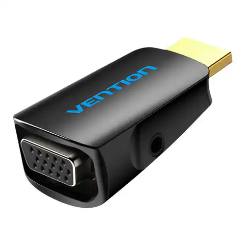 ⁨Adapter HDMI do VGA Vention AIDB0 z portem audio 3,5 mm⁩ w sklepie Wasserman.eu