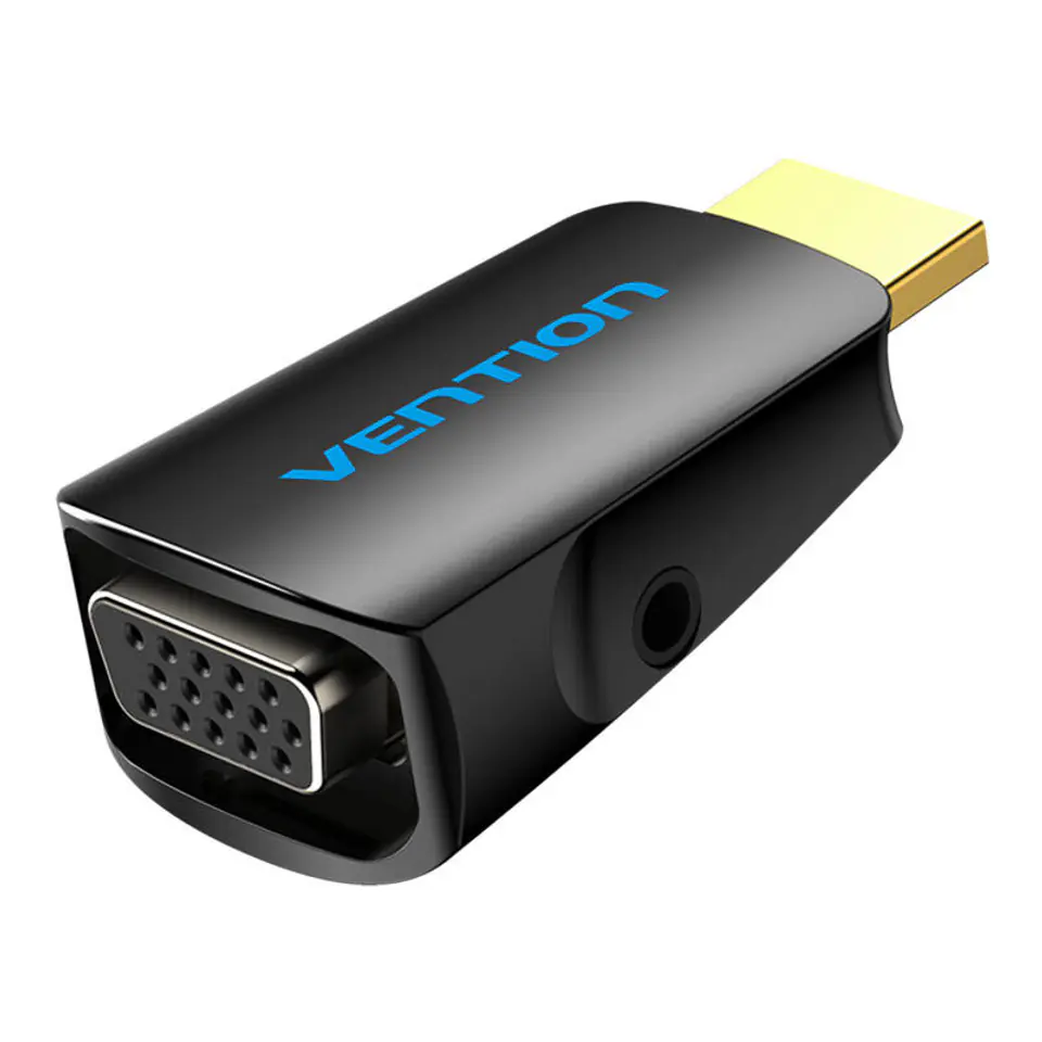 ⁨Adapter HDMI do VGA Vention AIDB0 z portem audio 3,5 mm⁩ w sklepie Wasserman.eu