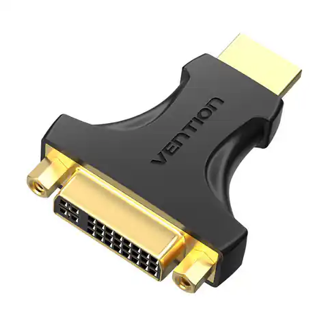 ⁨Adapter HDMI męski do DVI (24+5) żeński Vention AIKB0 2-kierunkowy⁩ w sklepie Wasserman.eu