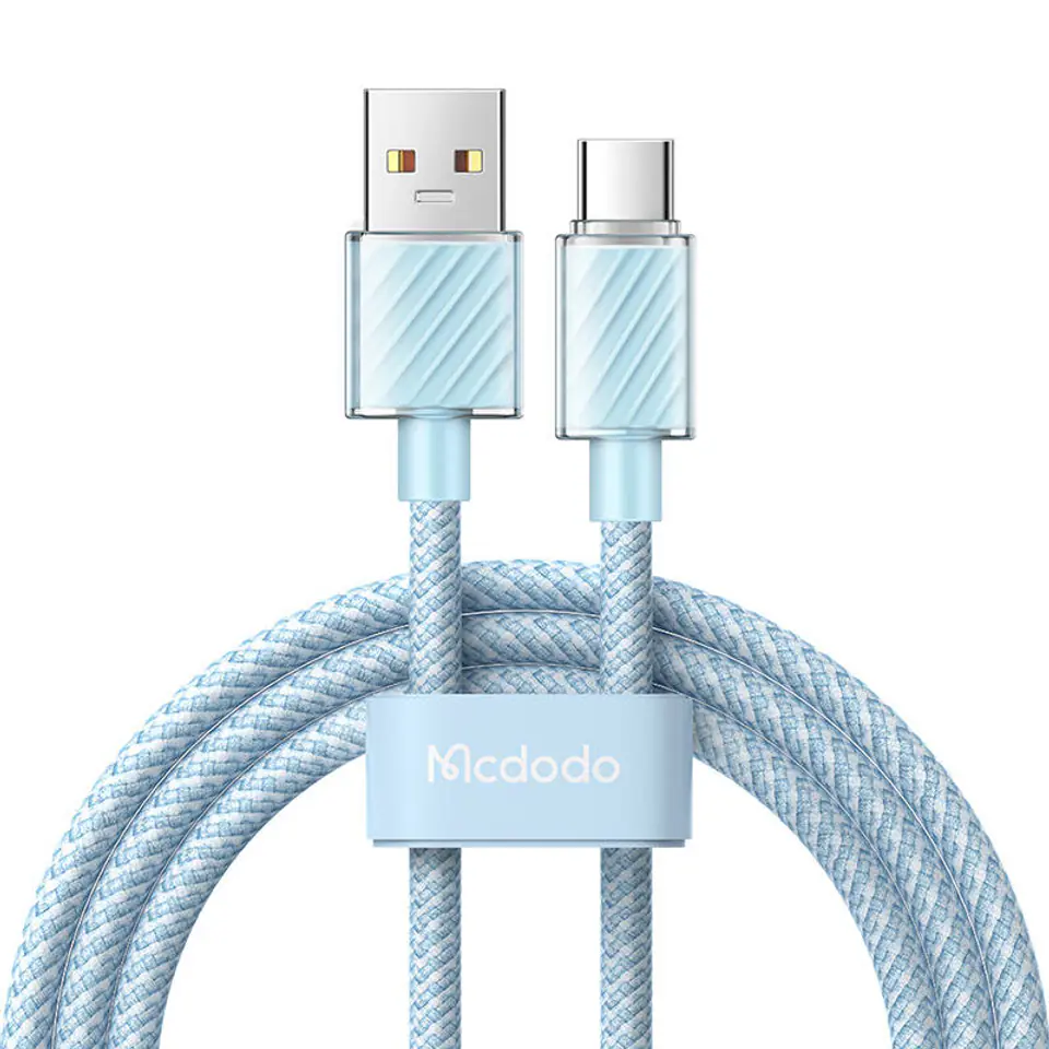 ⁨Kabel USB-A do USB-C Mcdodo CA-3654, 100W, 2m (niebieski)⁩ w sklepie Wasserman.eu