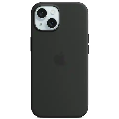 ⁨Etui Apple MT103ZM/A iPhone 15 Plus / 14 Plus 6.7" MagSafe czarny/black Silicone Case⁩ w sklepie Wasserman.eu