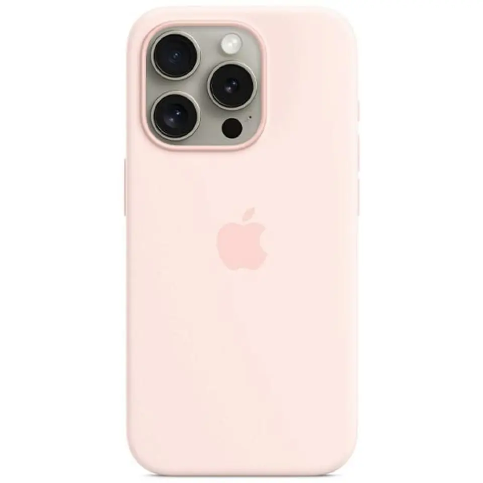 ⁨Apple iPhone 15 Pro Max Silicone Case with MagSafe - Pink⁩ at Wasserman.eu