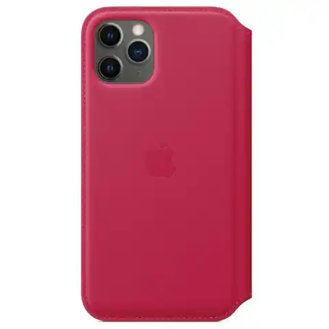 ⁨Etui Apple MY1K2ZM/A iPhone 11 Pro 5.8" malinowy/raspberry Leather Folio Case⁩ w sklepie Wasserman.eu