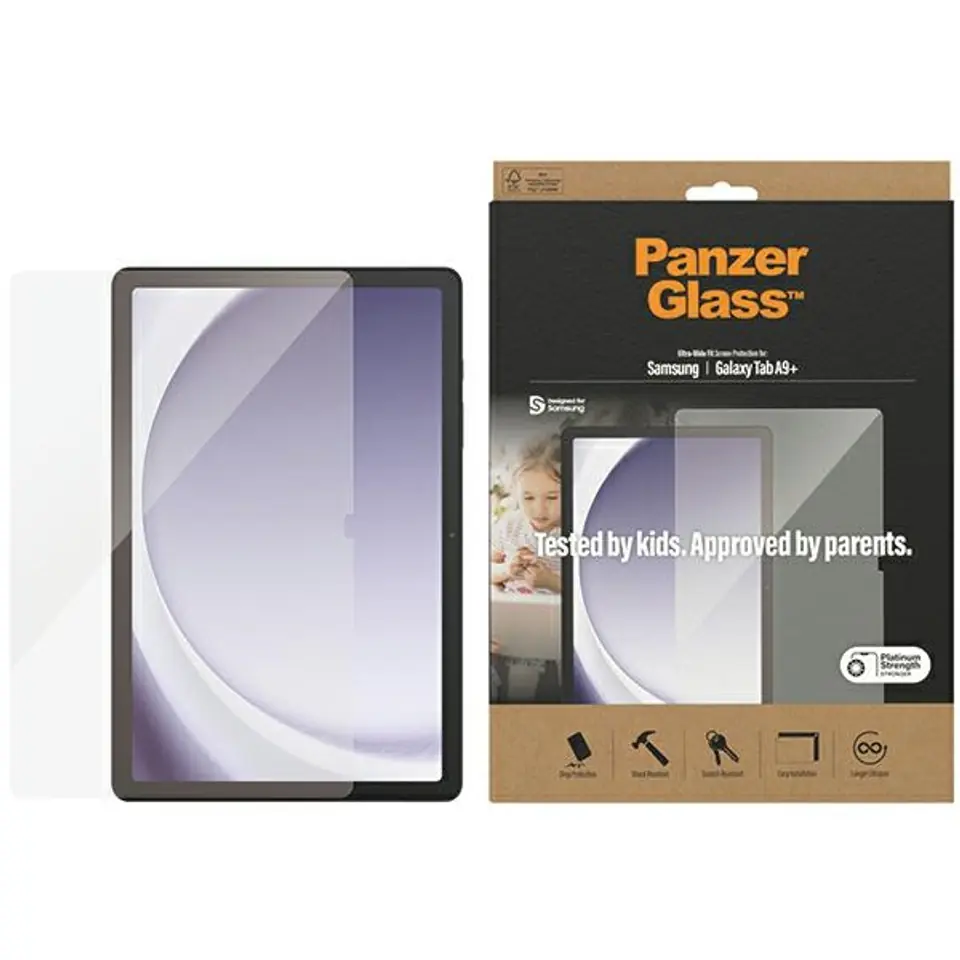 ⁨PanzerGlass Ultra-Wide Fit Sam Tab A9+Screen Protection 7345⁩ w sklepie Wasserman.eu