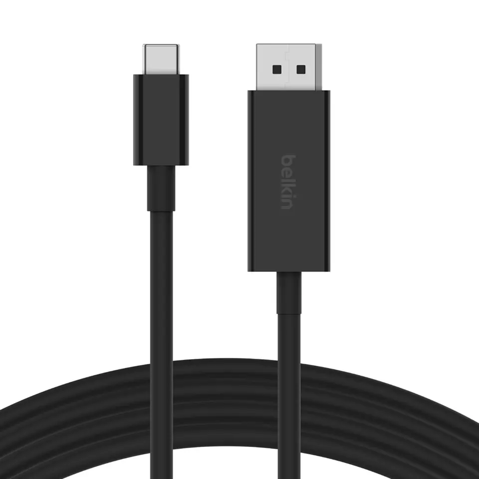 ⁨Kabel Belkin Connect USB-C to DisplayPort 1.4 Cable 2m Black⁩ w sklepie Wasserman.eu