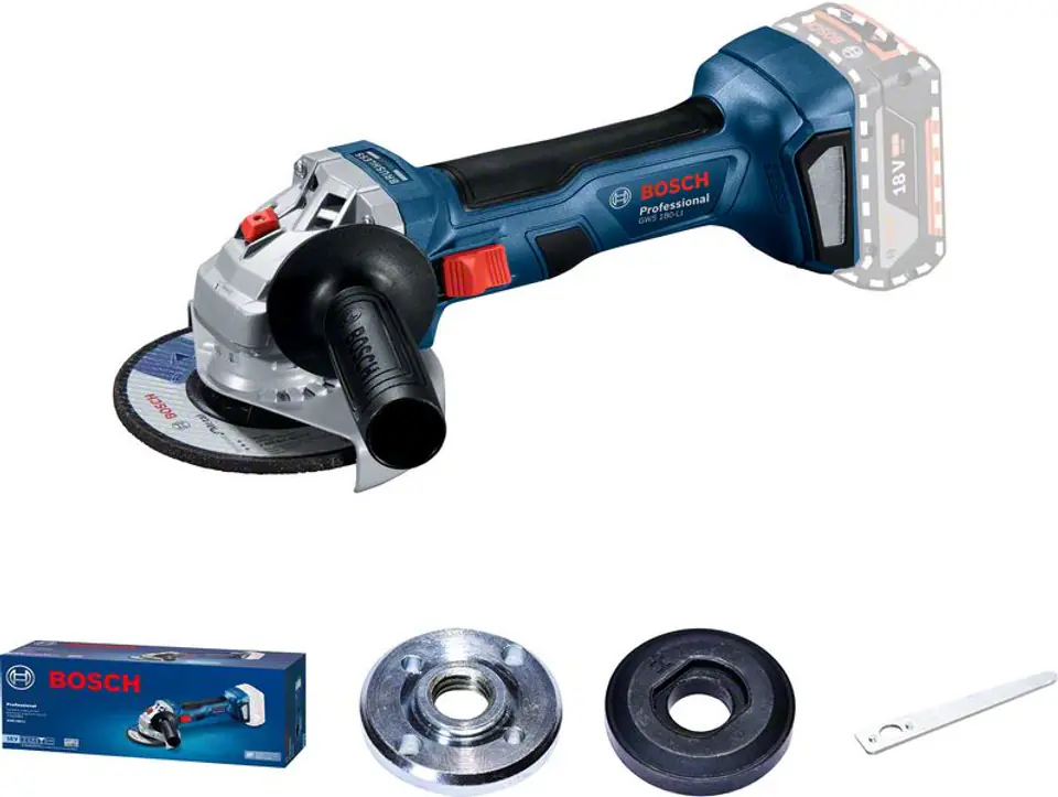 ⁨BATTERY ANGLE GRINDER GWS 180-LI 0*AH BOX⁩ at Wasserman.eu