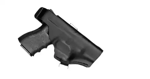 ⁨Leather holster for Glock 19 pistol⁩ at Wasserman.eu