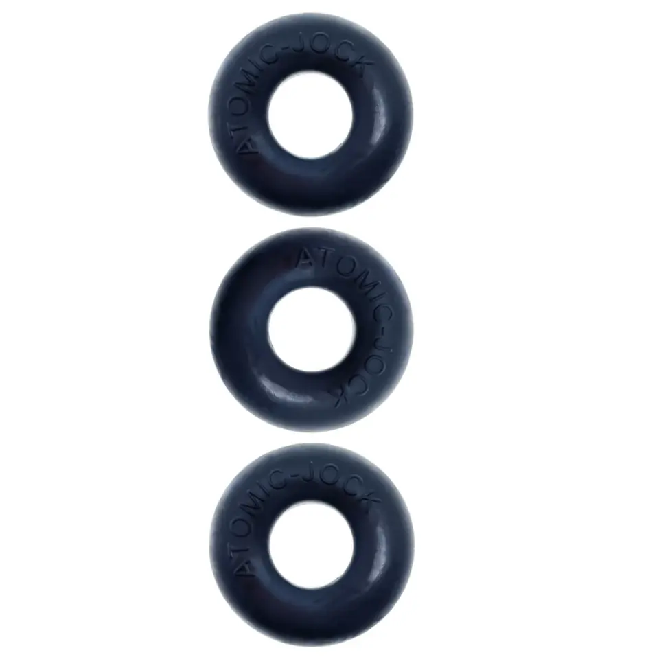 ⁨Oxballs - Ringer Cockring 3-pack Zestaw 3 Silikonowych Pierścieni Na Penisa Czarne⁩ w sklepie Wasserman.eu