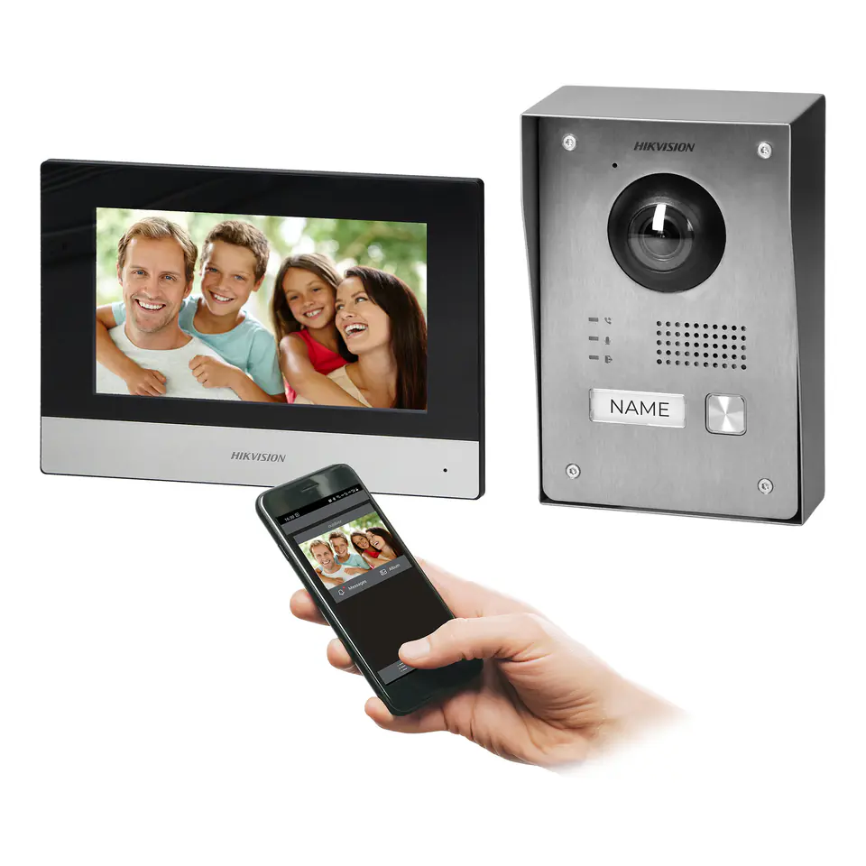 ⁨HIKVISION DS-KIS703Y-P VIDEO INTERCOM SET⁩ at Wasserman.eu