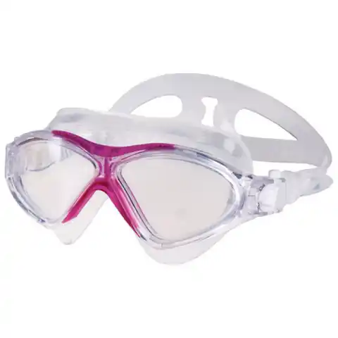 ⁨Okulary pływackie - półmaska Spokey Vista Jr (kolor Przeźroczysty. Różowy)⁩ w sklepie Wasserman.eu