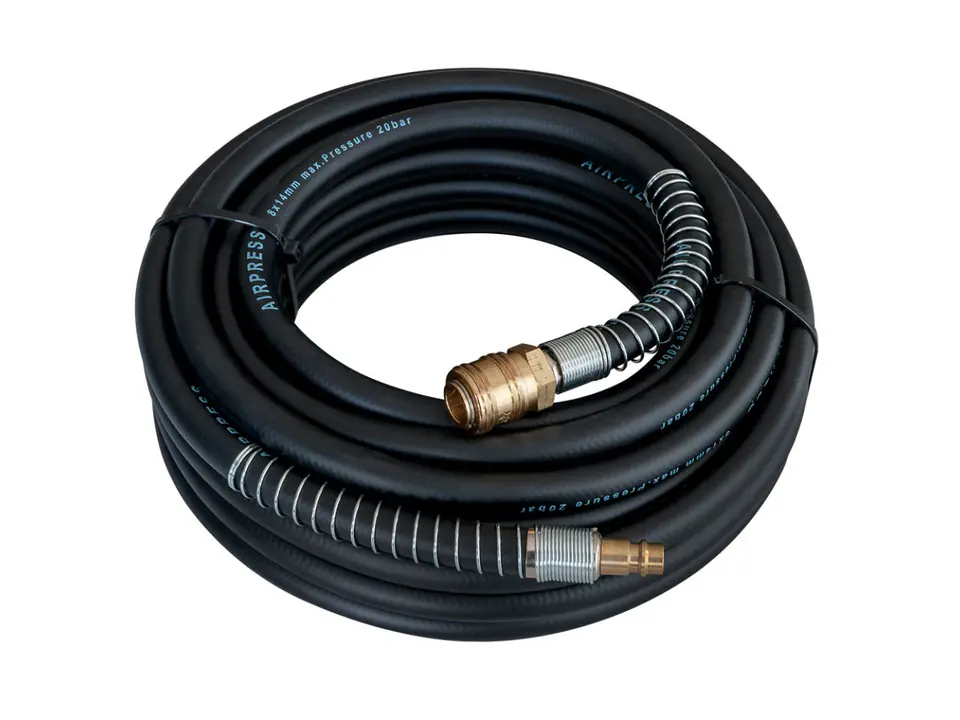 ⁨RUBBER PNEUMATIC HOSE 14*8MM 15M FITTERS⁩ at Wasserman.eu