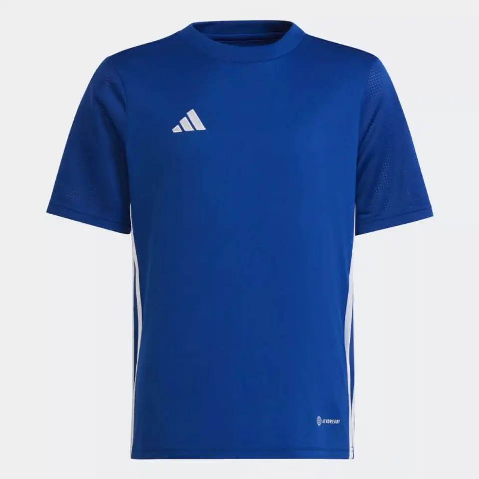 ⁨Koszulka adidas Tabela 23 Jersey Jr (kolor Niebieski, rozmiar 128cm)⁩ w sklepie Wasserman.eu