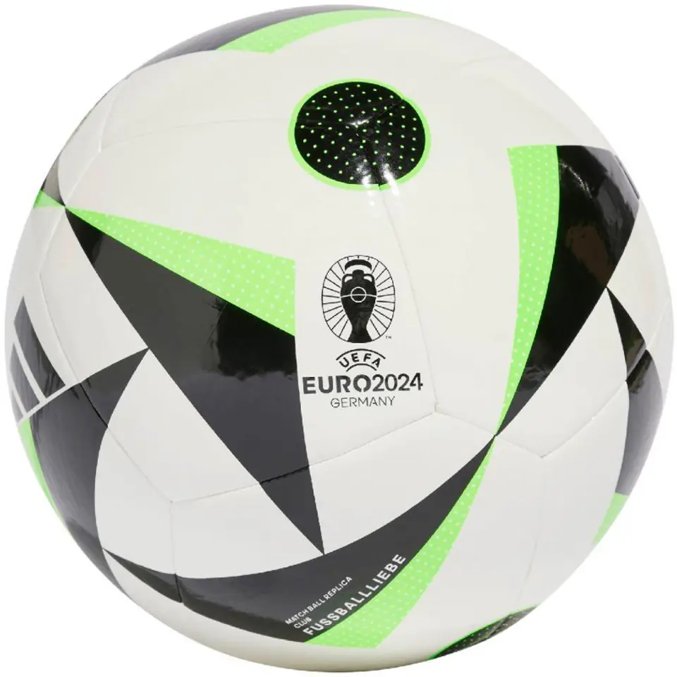 ⁨Piłka nożna adidas Fussballliebe Euro24 Club (kolor Biały, rozmiar 5)⁩ w sklepie Wasserman.eu