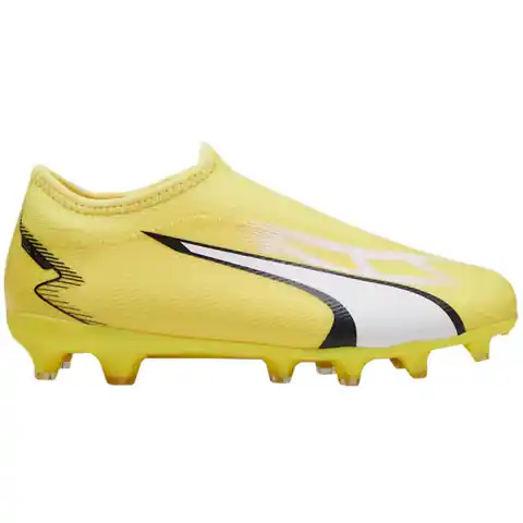 ⁨Buty piłkarskie Puma Ultra Match LL FG/AG Jr 107514 (kolor Żółty, rozmiar 37.5)⁩ w sklepie Wasserman.eu