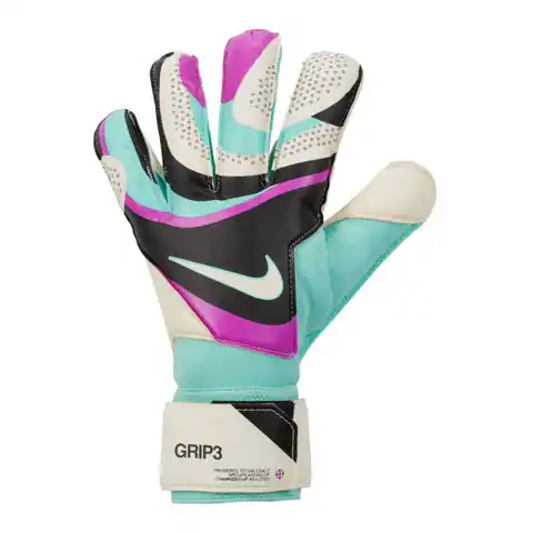 ⁨Rękawice Nike Grip3 M FB2998 (kolor Biały. Czarny. Zielony, rozmiar 10)⁩ w sklepie Wasserman.eu