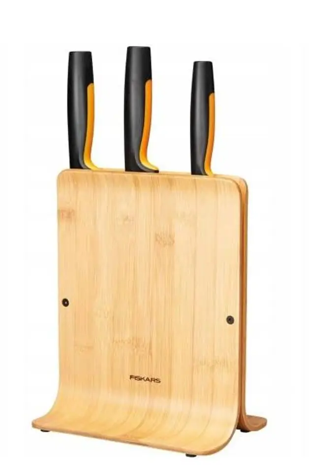 ⁨Set of 3 knives in a bamboo block 1057553⁩ at Wasserman.eu