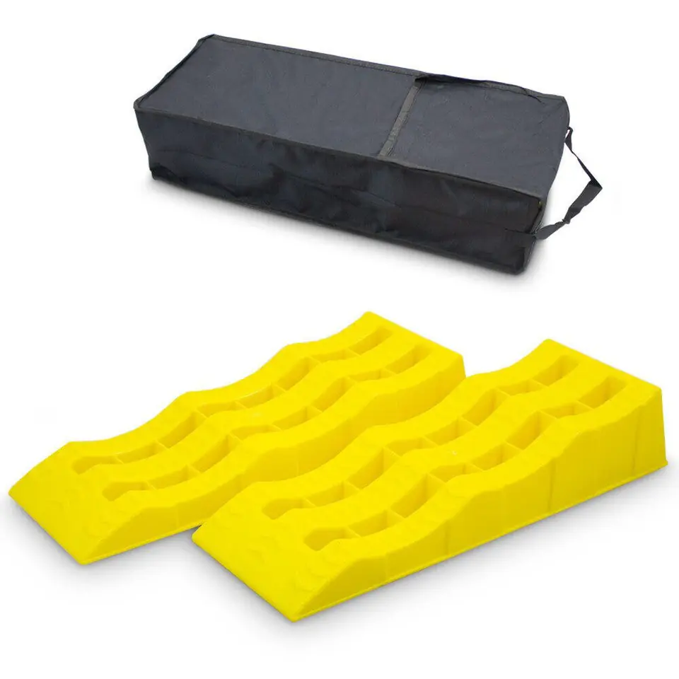 ⁨Zestaw 2szt Ramp Najazdowych Najazdy do Aut osobowych HDPE 3 poziomy⁩ w sklepie Wasserman.eu
