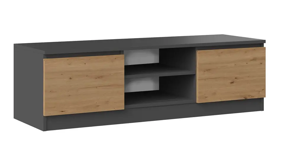 ⁨RTV COFFEE TABLE MALWA 120 - ANTHRACITE / ARTISAN OAK⁩ at Wasserman.eu